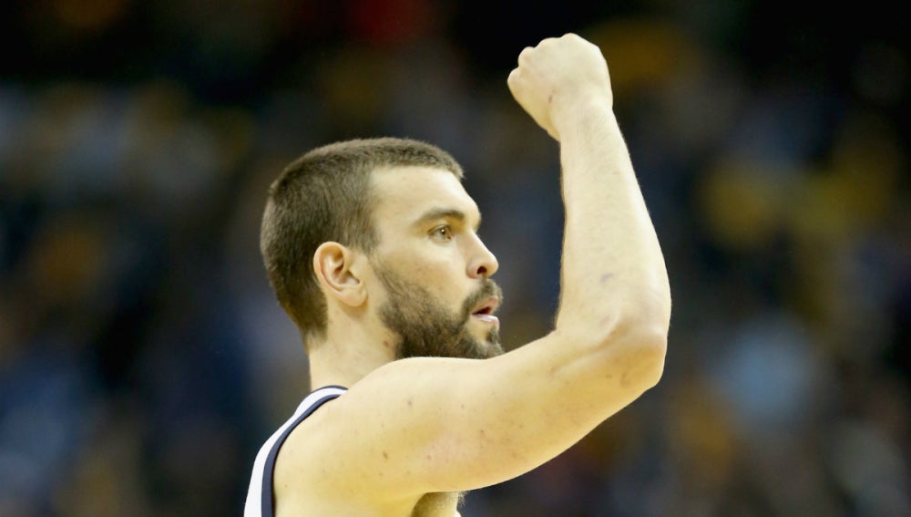 Marc Gasol, con el puño en alto