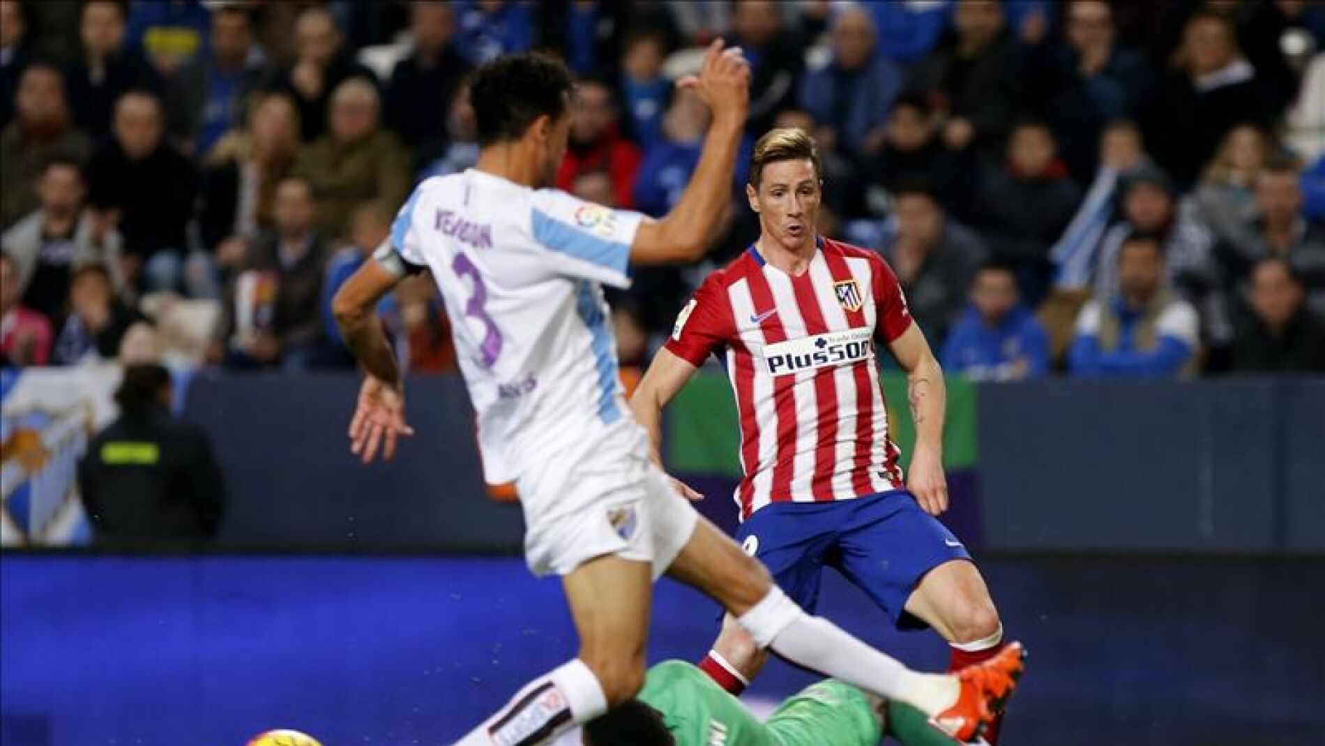Torres falla una ocasi&oacute;n en La Rosaleda ante el M&aacute;laga