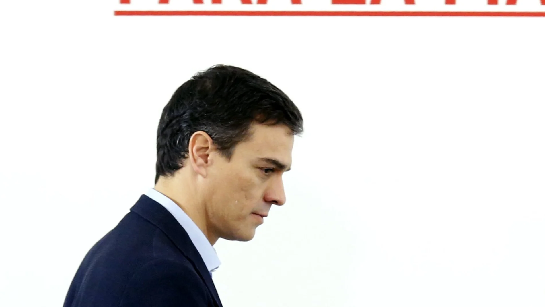 El secretario general del PSOE y candidato a presidente del Gobierno, Pedro Sánchez