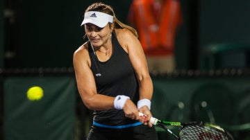 Paula Badosa, durante un partido