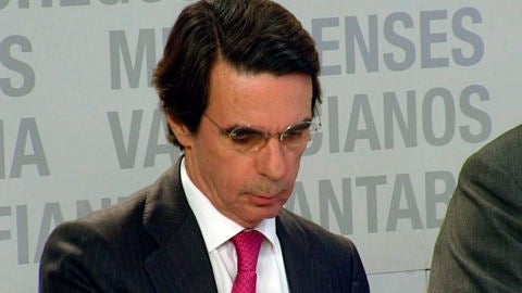 Aznar en la reuni&oacute;n del PP