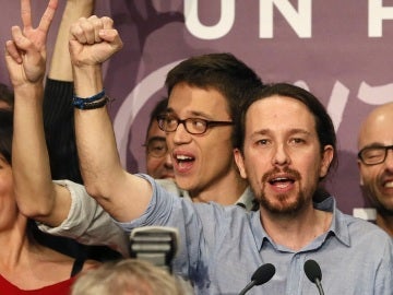 Pablo Iglesias celebra sus resultados