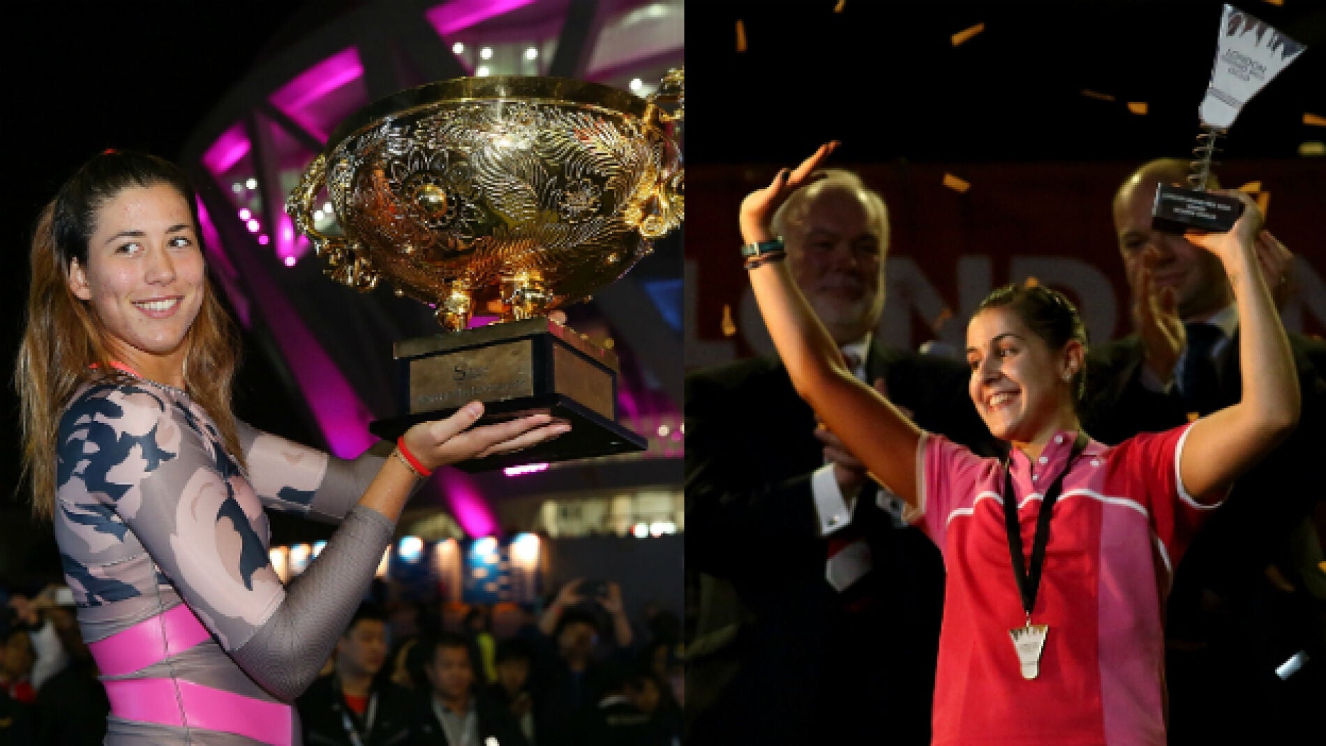 Garbi&ntilde;e Muguruza y Carolina Mar&iacute;n, protagonistas del a&ntilde;o 2015