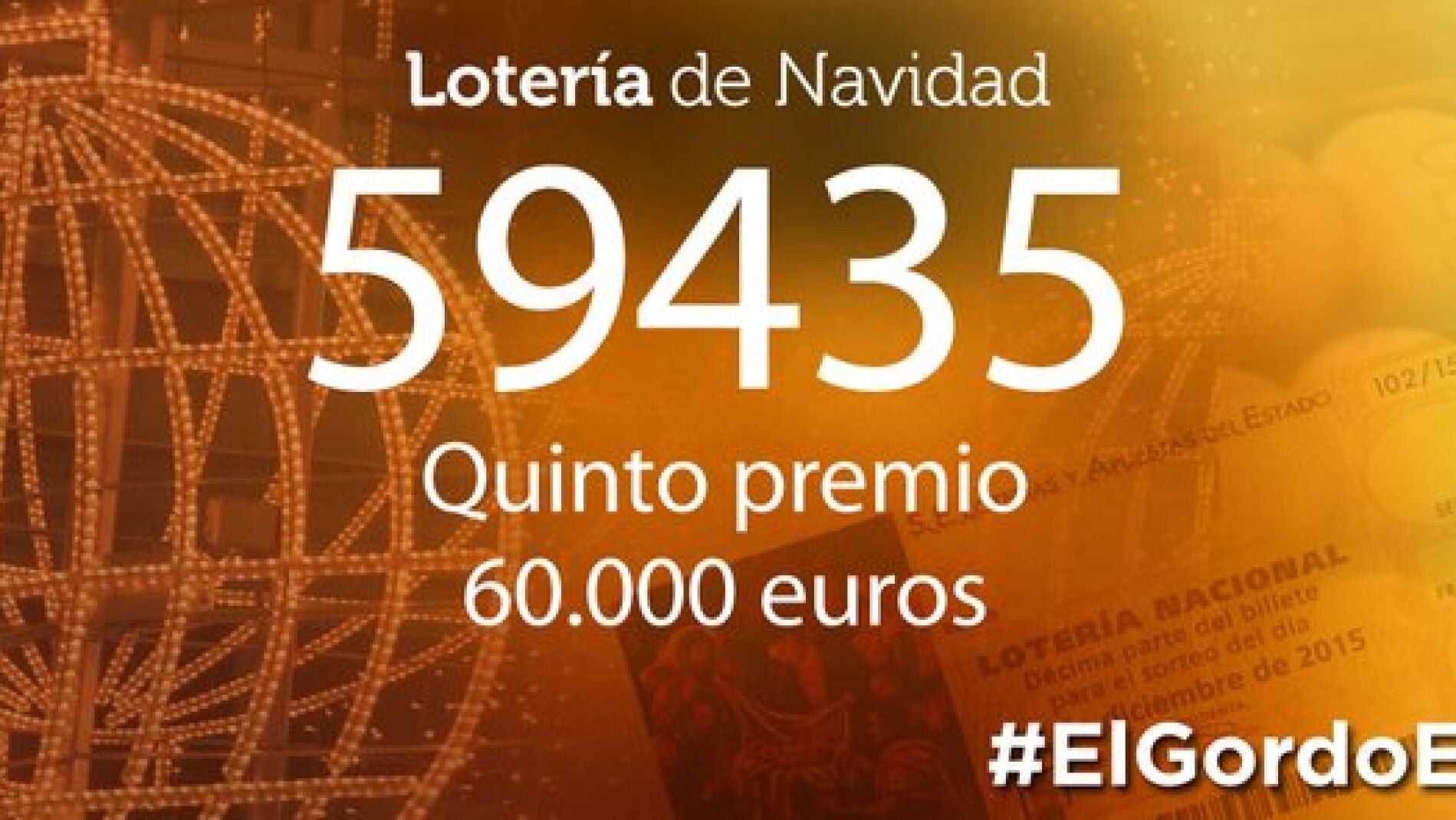El quinto quinto premio del Sorteo Extraordinario del Sorteo de Navidad