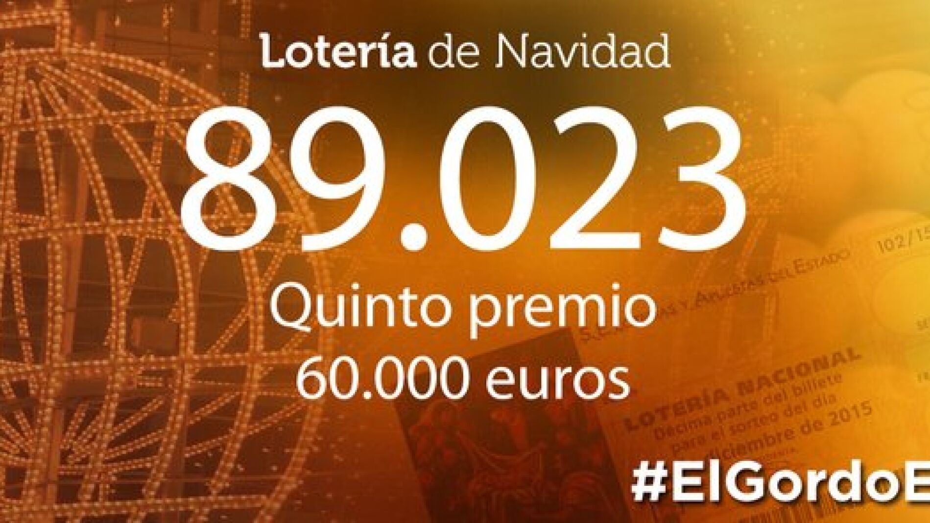 El 89.023, octavo quinto premio