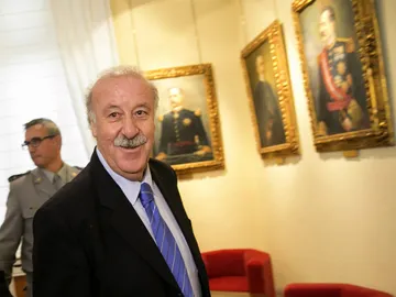 Vicente del Bosque, durante un acto Vicente del Bosque, durante un acto
