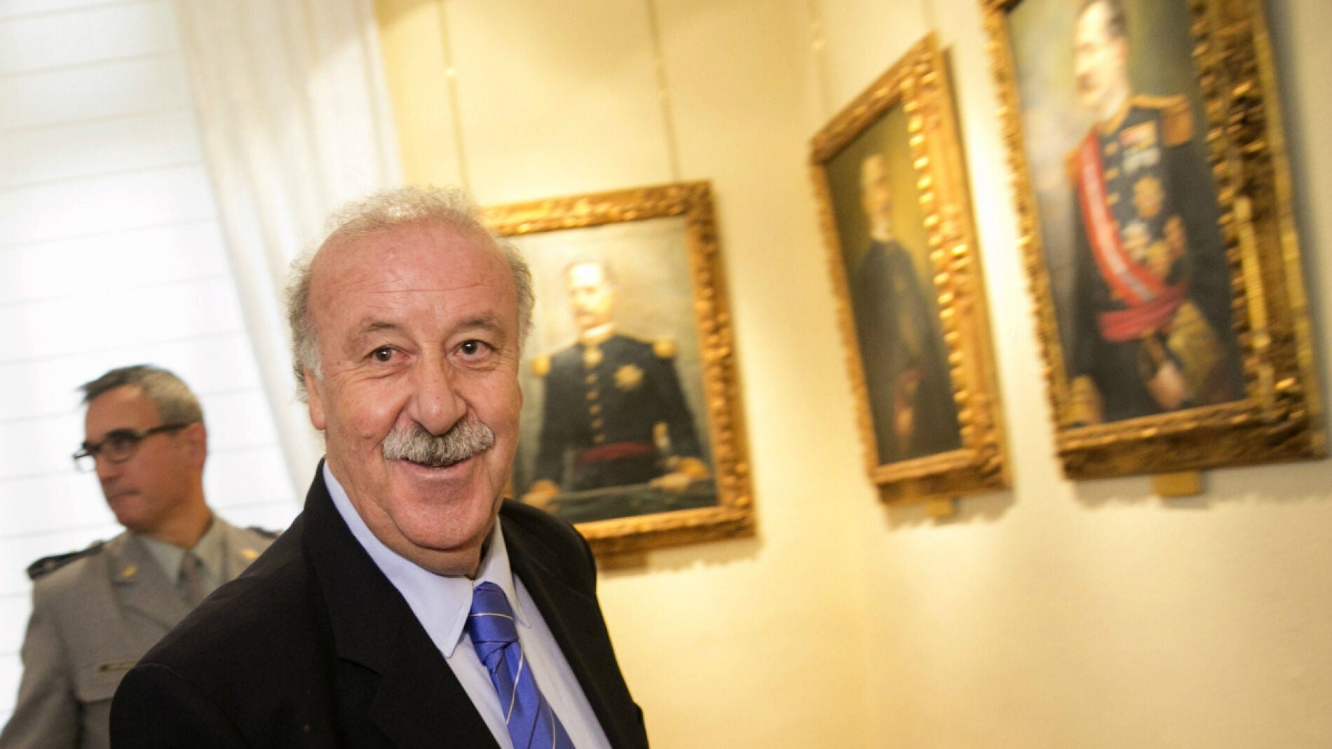 Vicente del Bosque, durante un acto