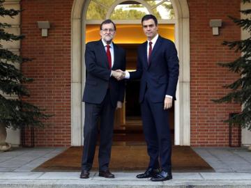 Reunión de Rajoy y Sánchez en Moncloa