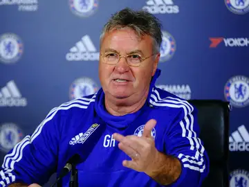 Guus Hiddink, en rueda de prensa Guus Hiddink, en rueda de prensa