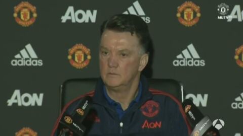 Van Gaal, en rueda de prensa