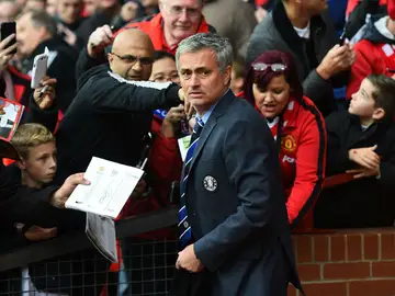 Mourinho, en Old Trafford Mourinho, en Old Trafford