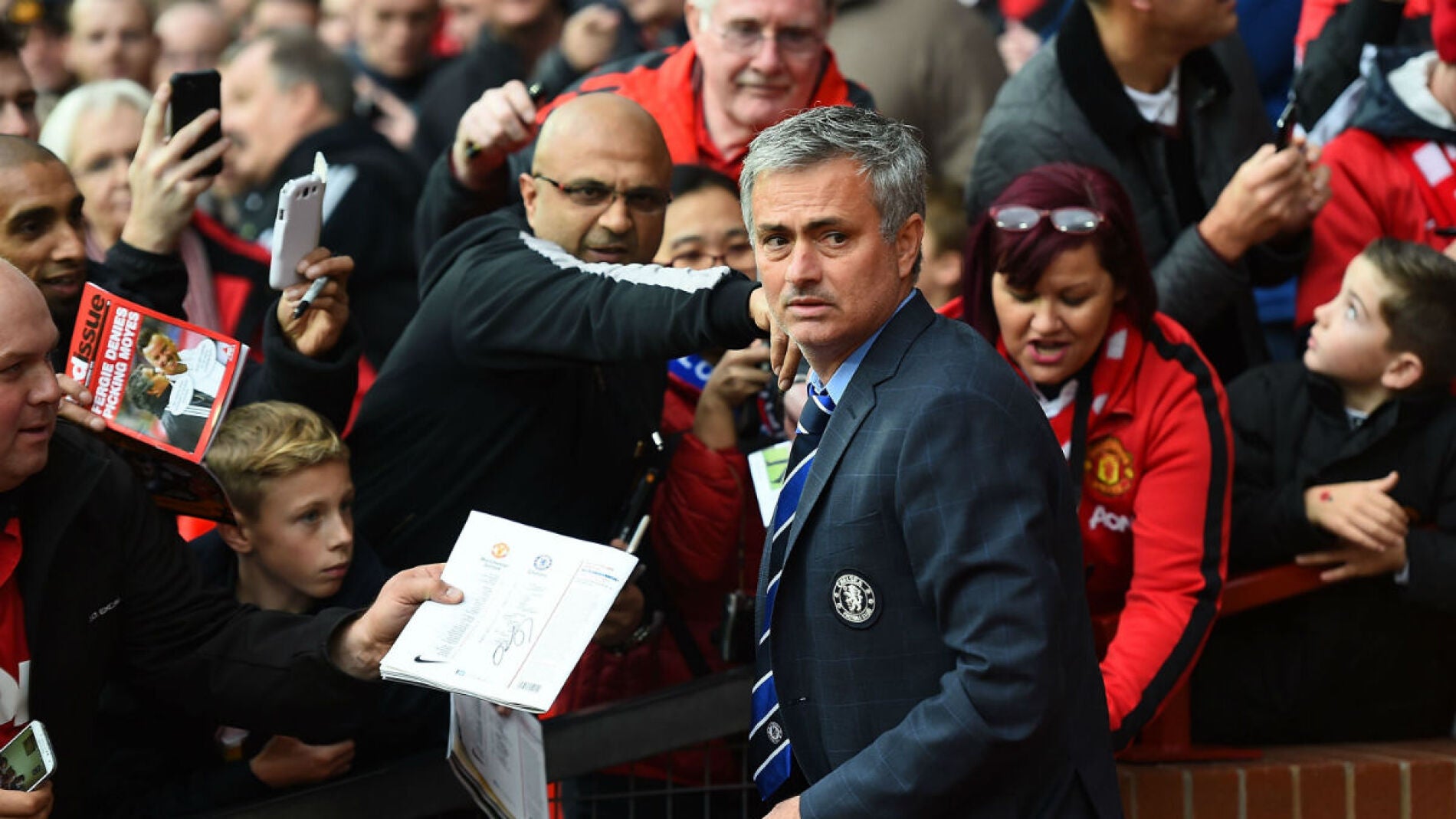 Mourinho, en Old Trafford