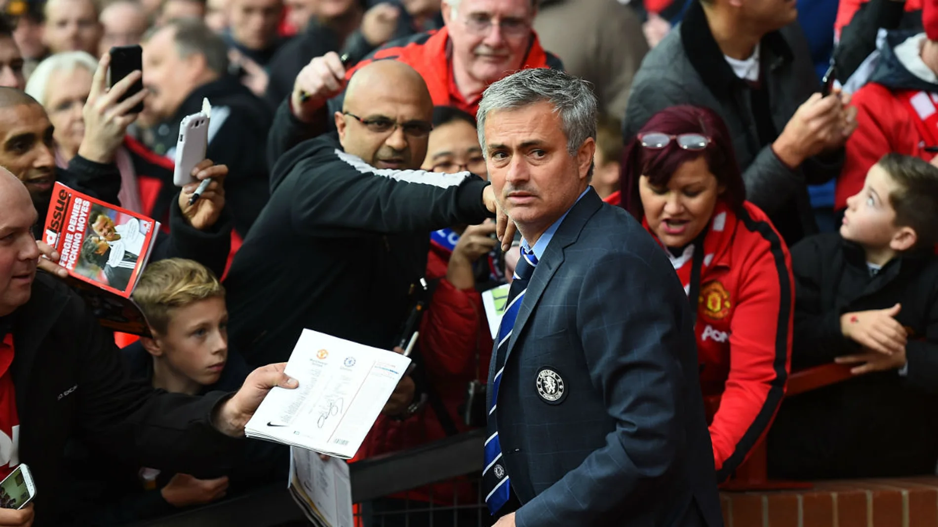 Mourinho, en Old Trafford Mourinho, en Old Trafford