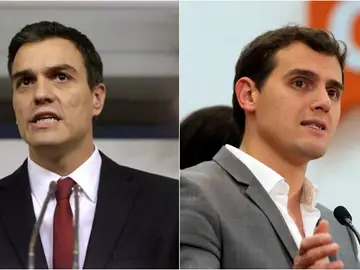 Pedro Sánchez y Albert Rivera Pedro Sánchez y Albert Rivera