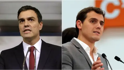 Pedro Sánchez y Albert Rivera Pedro Sánchez y Albert Rivera