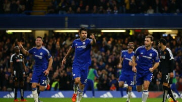 Diego Costa celebra un gol ante el Watford