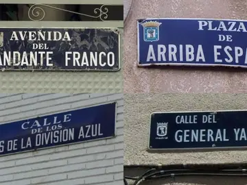 Calles con nombres franquistas en Madrid Calles con nombres franquistas en Madrid