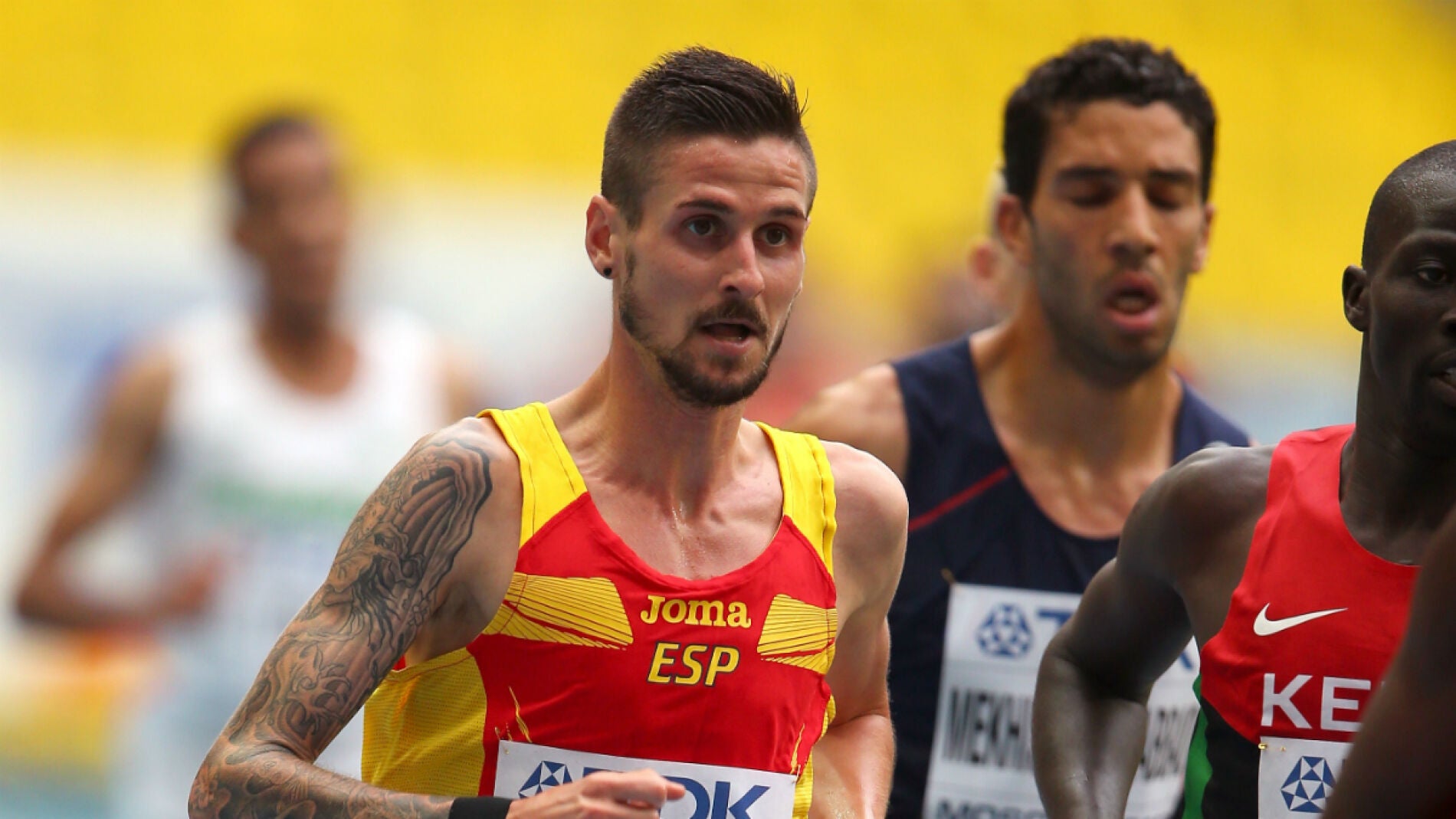&Aacute;ngel Mullera, durante una prueba