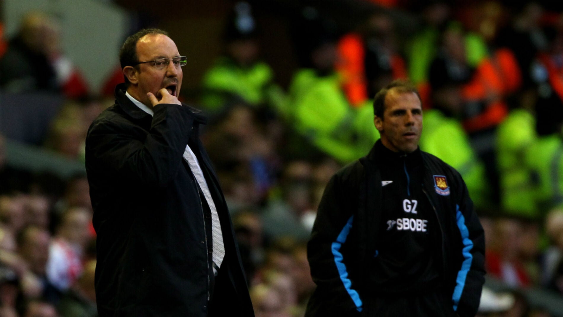 Rafa Ben&iacute;tez, durante un partido contra el West Ham