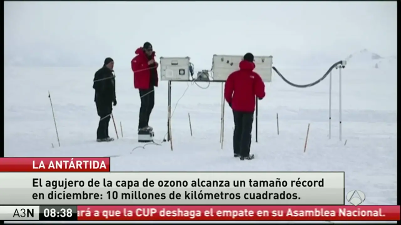 CAPA DE OZONO EN LA ANTÁRTIDA