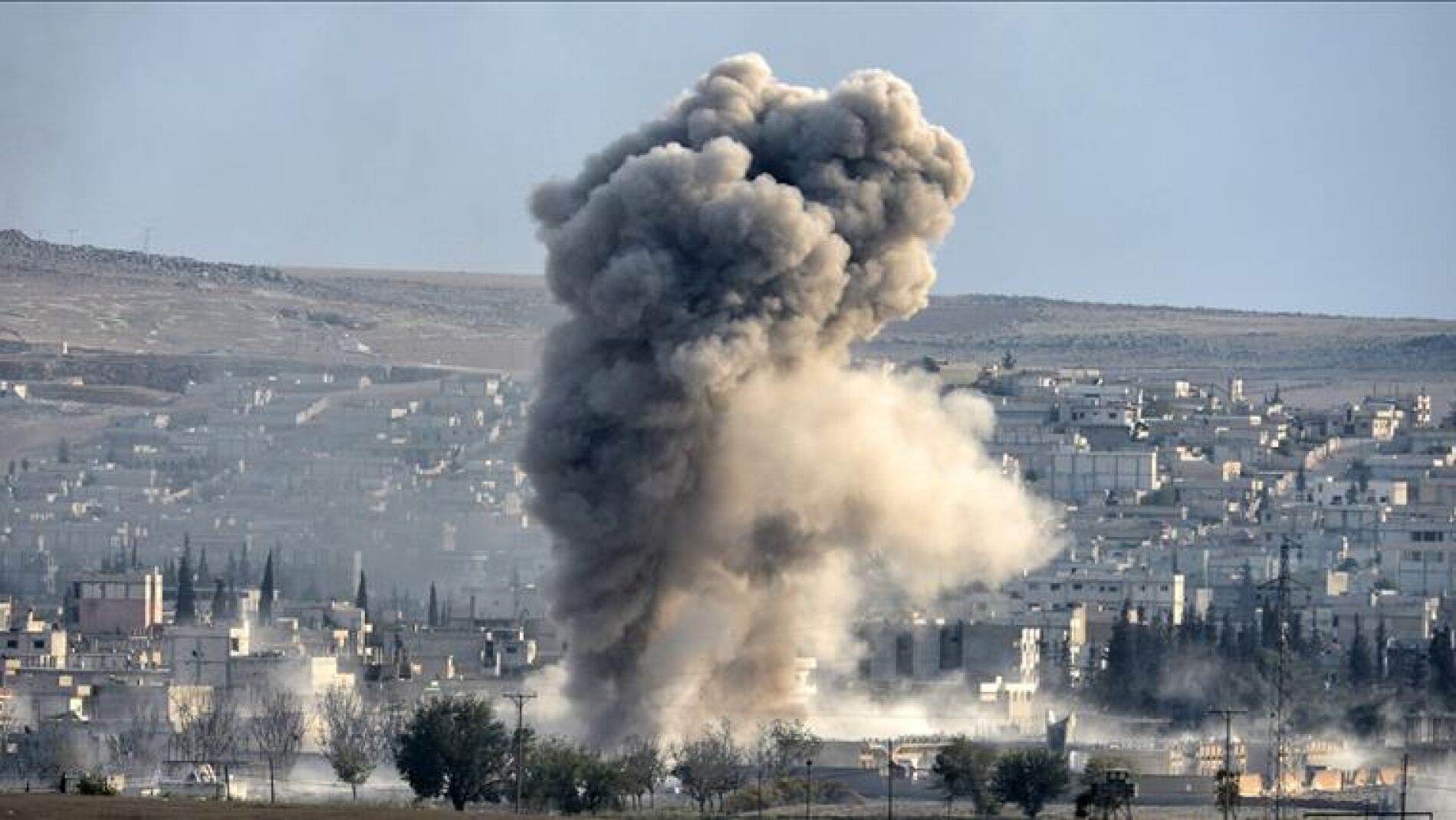 Ataque de las fuerzas de la coalici&oacute;n lideradas por Estados Unidos en Siria