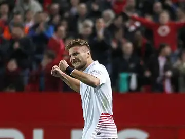 Immobile celebrando el gol ante el Espanyol Immobile celebrando el gol ante el Espanyol