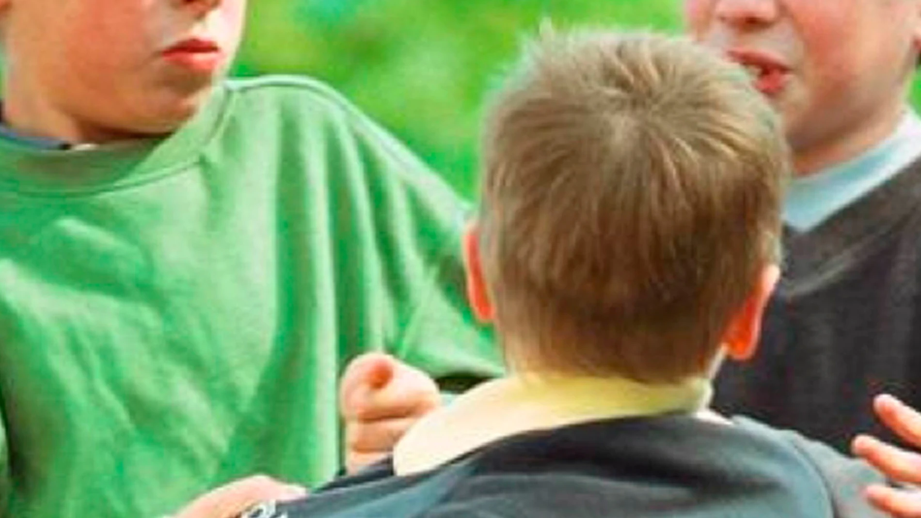 Representación de una escena de acoso escolar Representación de una escena de acoso escolar