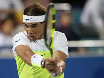 Rafa Nadal, durante el torneo de Abu Dabi Rafa Nadal, durante el torneo de Abu Dabi