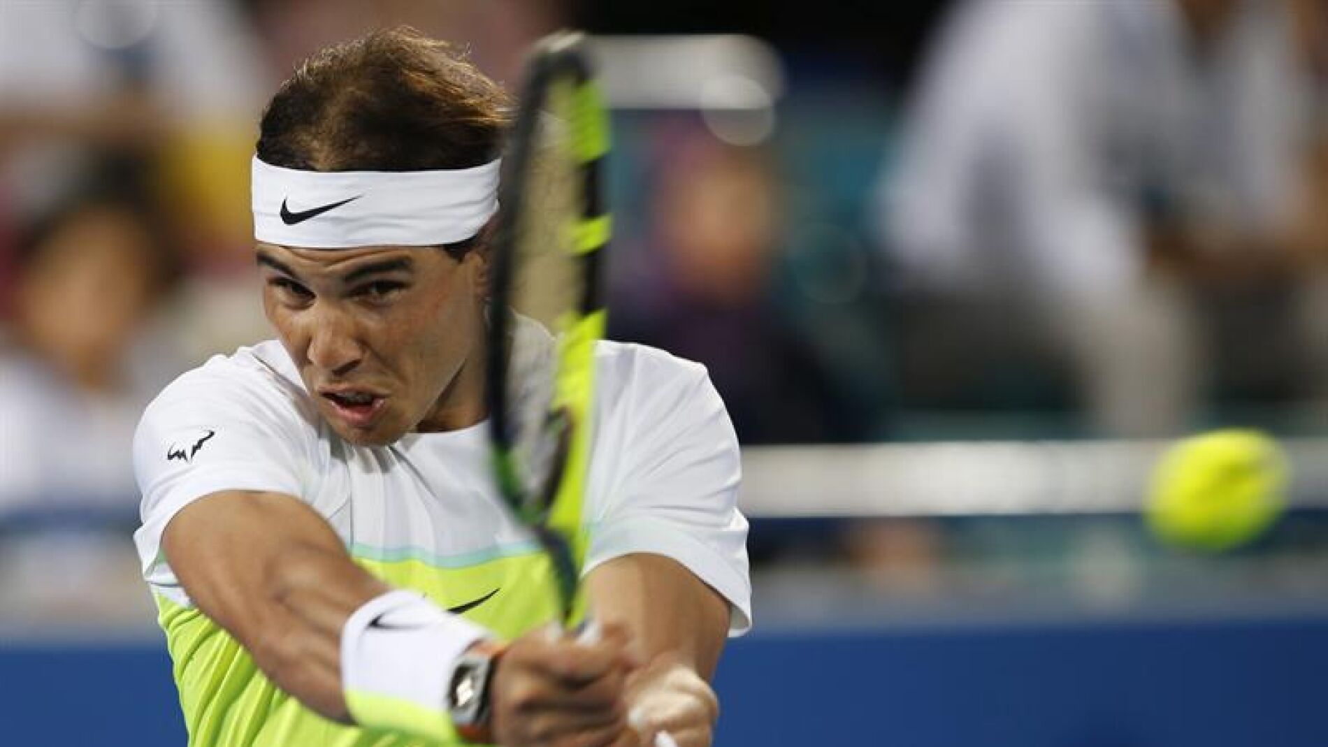 Rafa Nadal, durante el torneo de Abu Dabi