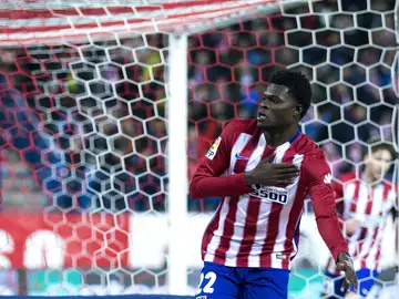 Thomas celebra un gol Thomas celebra un gol