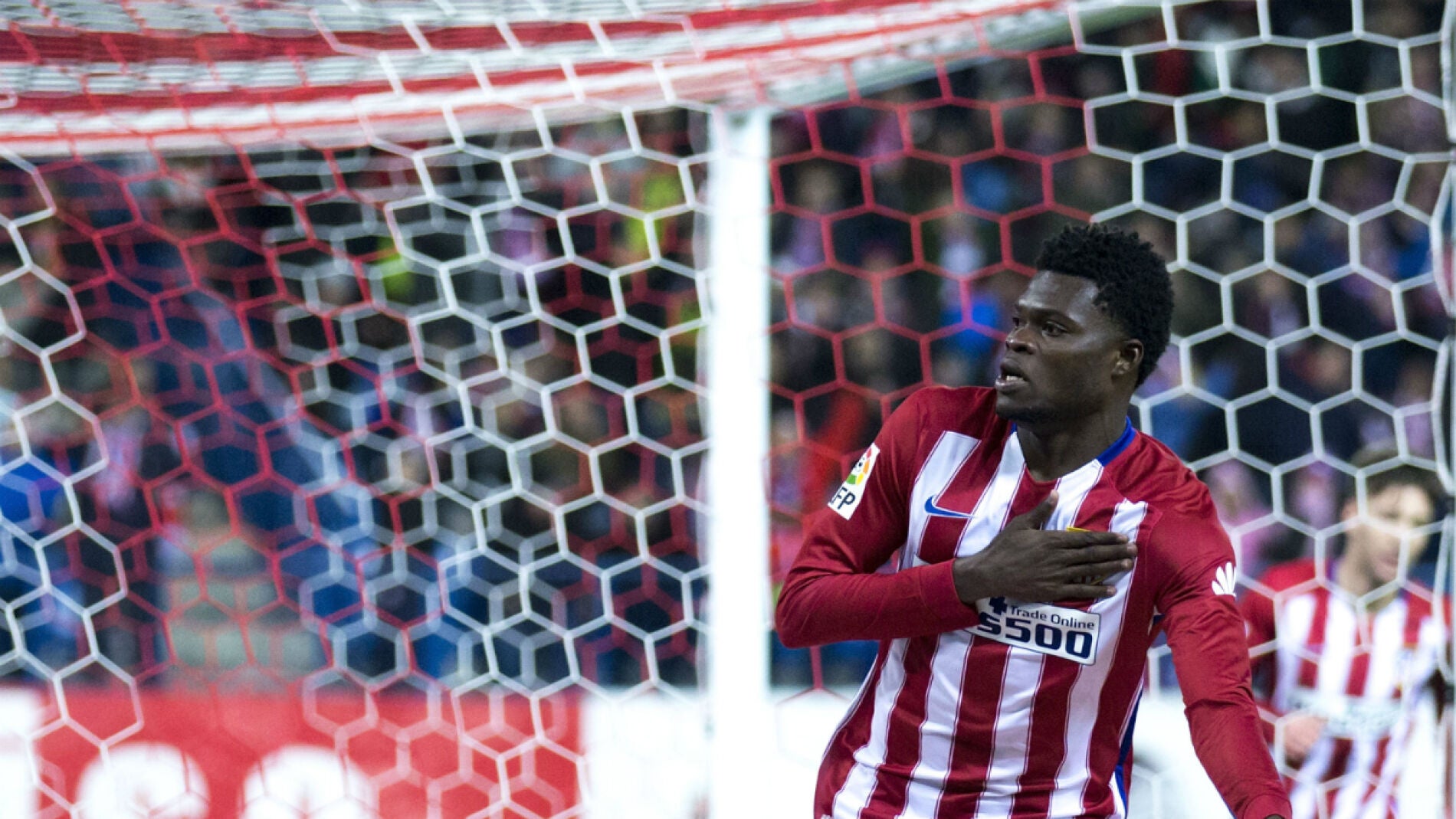 Thomas celebra un gol