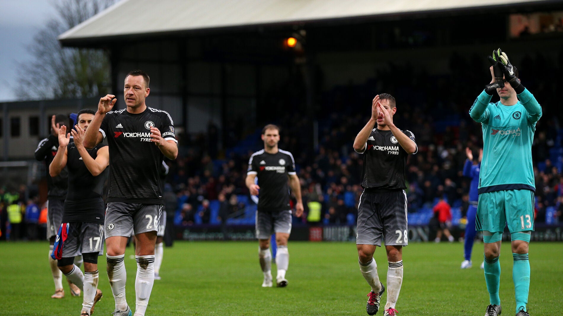 Los jugadores del Chelsea celebran el triunfo frente al Crystal Palace