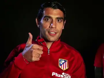 Augusto Fernández, con el Atlético Augusto Fernández, con el Atlético