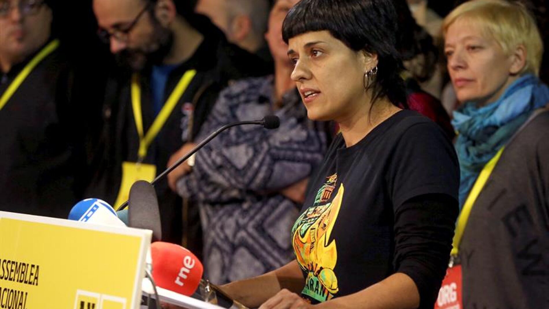 La portavoz parlamentaria de la CUP, Anna Gabriel