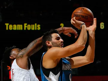 Ricky Rubio en acción con los Timberwolves Ricky Rubio en acción con los Timberwolves