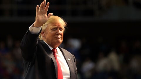 El precandidato republicano, Donald Trump