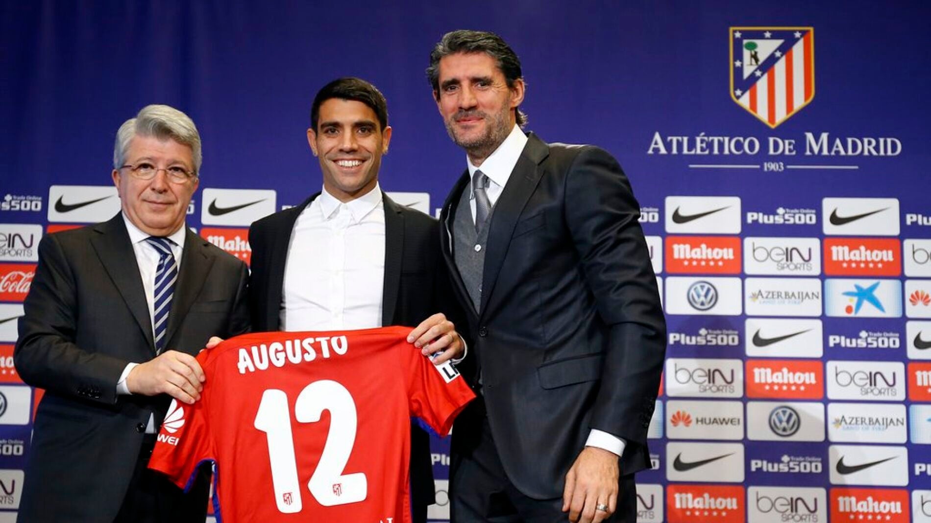 Presentaci&oacute;n de Augusto Fern&aacute;ndez con el Atleti
