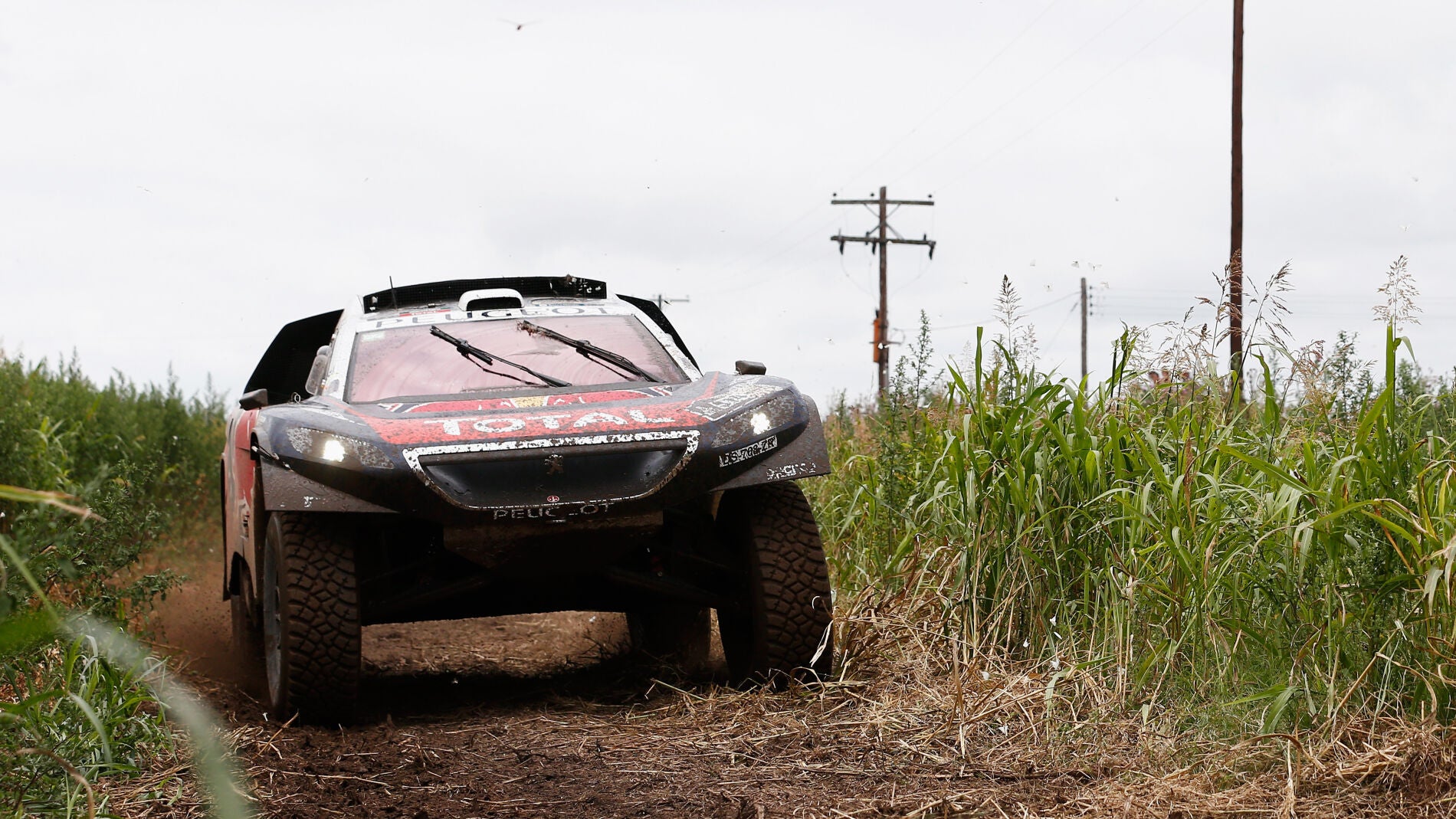 Sebastien Loeb a bordo del coche de Peugeot
