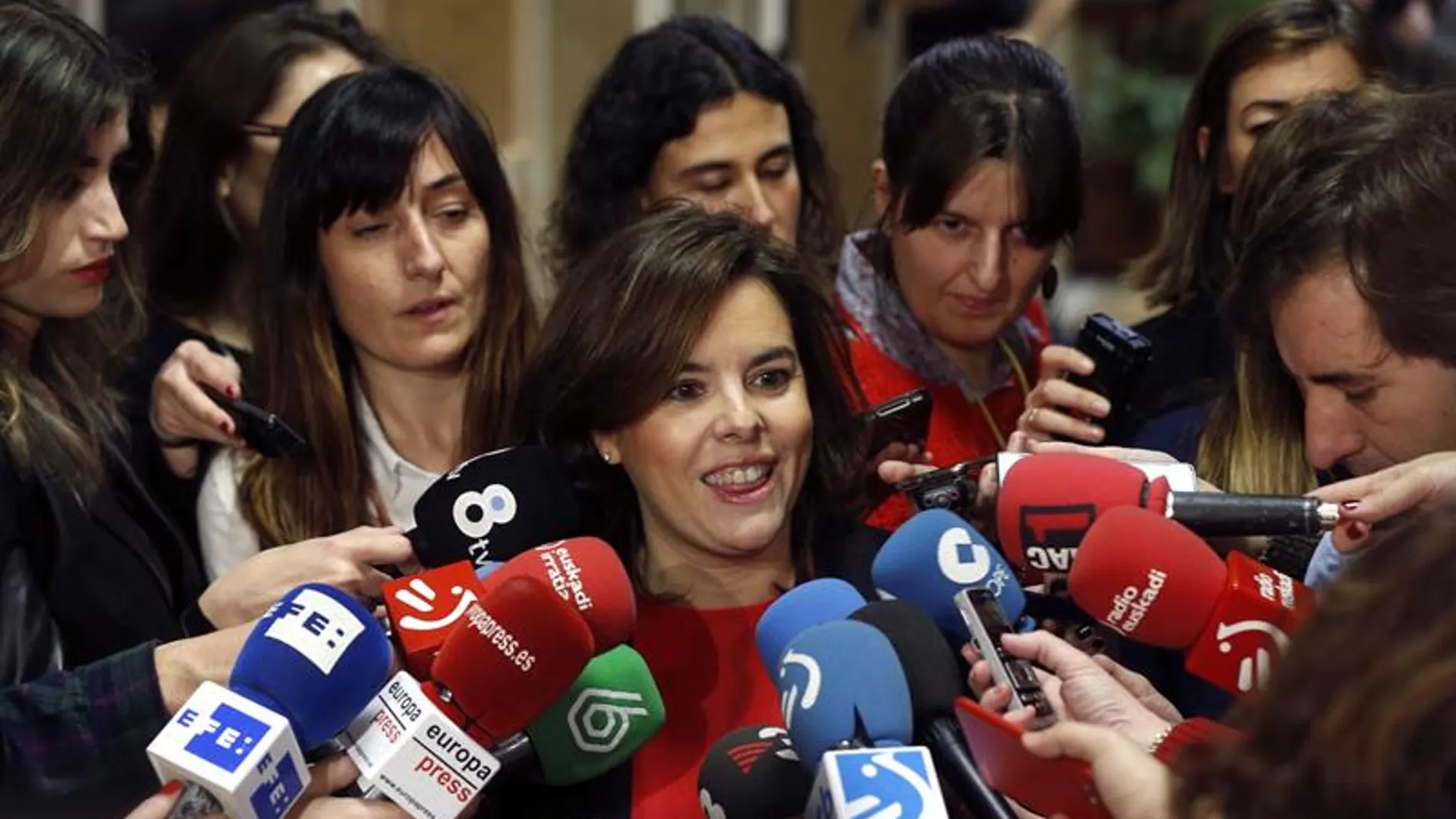 La vicepresidenta del Gobierno, Soraya Sáenz de Santamaría La vicepresidenta del Gobierno, Soraya Sáenz de Santamaría