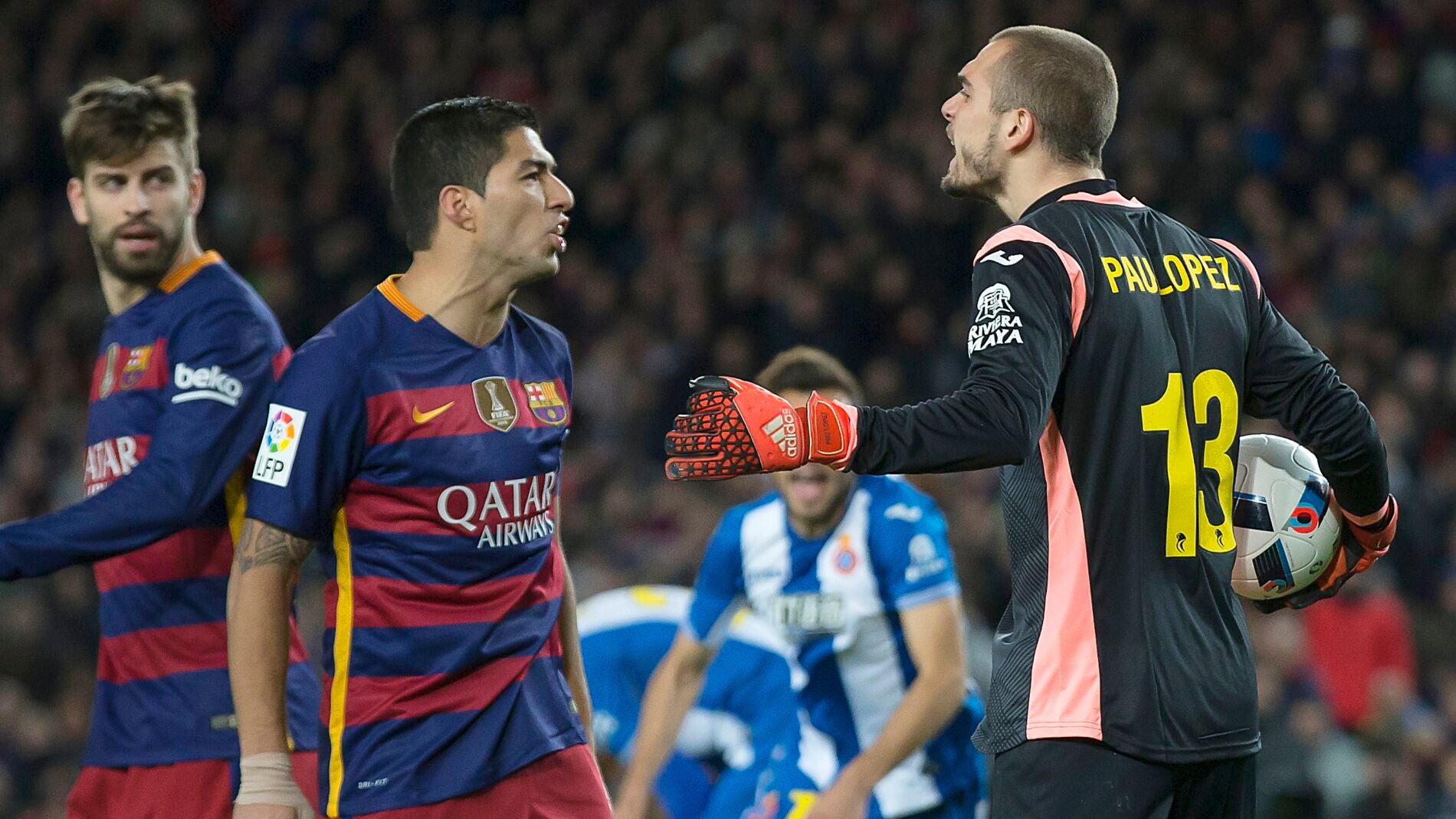Luis Su&aacute;rez y Pau L&oacute;pez