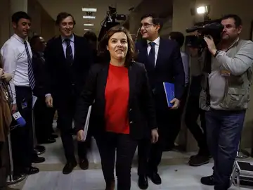 La vicepresidenta del Gobierno, Soraya Sáenz de Santamaría La vicepresidenta del Gobierno, Soraya Sáenz de Santamaría