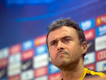 Luis Enrique en rueda de prensa Luis Enrique en rueda de prensa