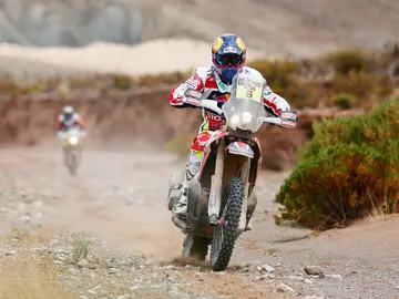Joan Barreda, durante el Dakar 2016 Joan Barreda, durante el Dakar 2016