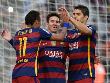 Messi, Neymar y Suárez