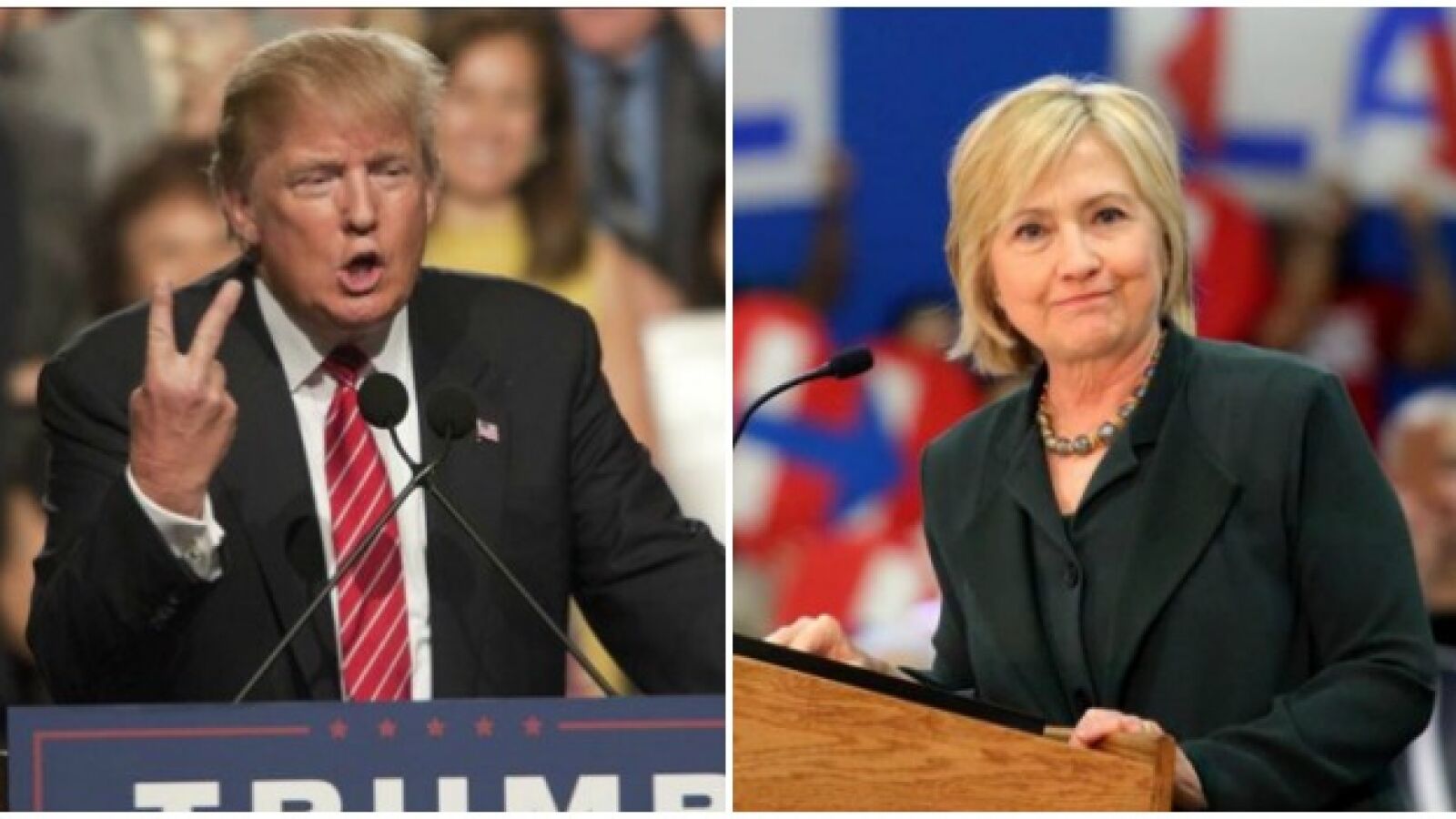Clinton y Trump, casi empatados en un nuevo sondeo electoral en EEUU