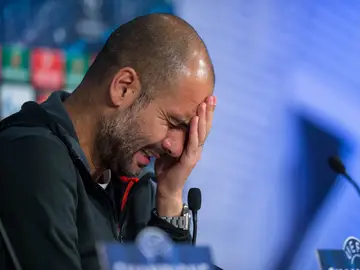 Guardiola, contrariado Guardiola, contrariado