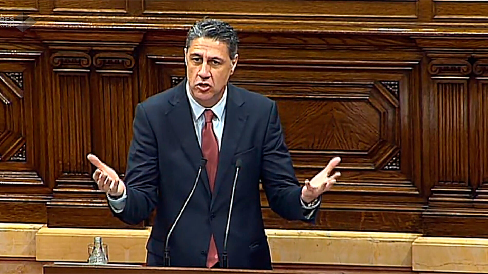 Xavier Garc&iacute;a Albiol, en el Parlament