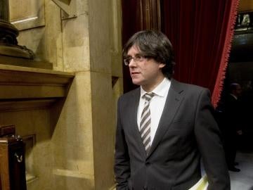 El nuevo presidente electo catalán, Carles Puigdemont