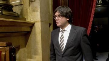El nuevo presidente electo catalán, Carles Puigdemont