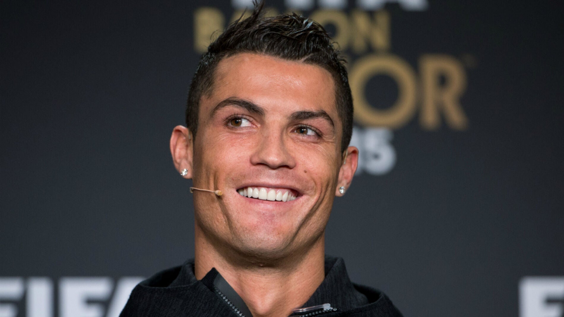 Cristiano Ronaldo, en la rueda de prensa del Bal&oacute;n de Oro